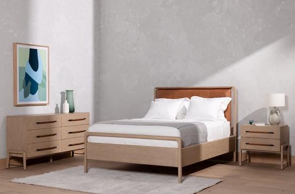 ROSEDALE NIGHTSTAND | 2 DRAWER WHITE OAK BEDSIDE TABLE | FOUR HANDS