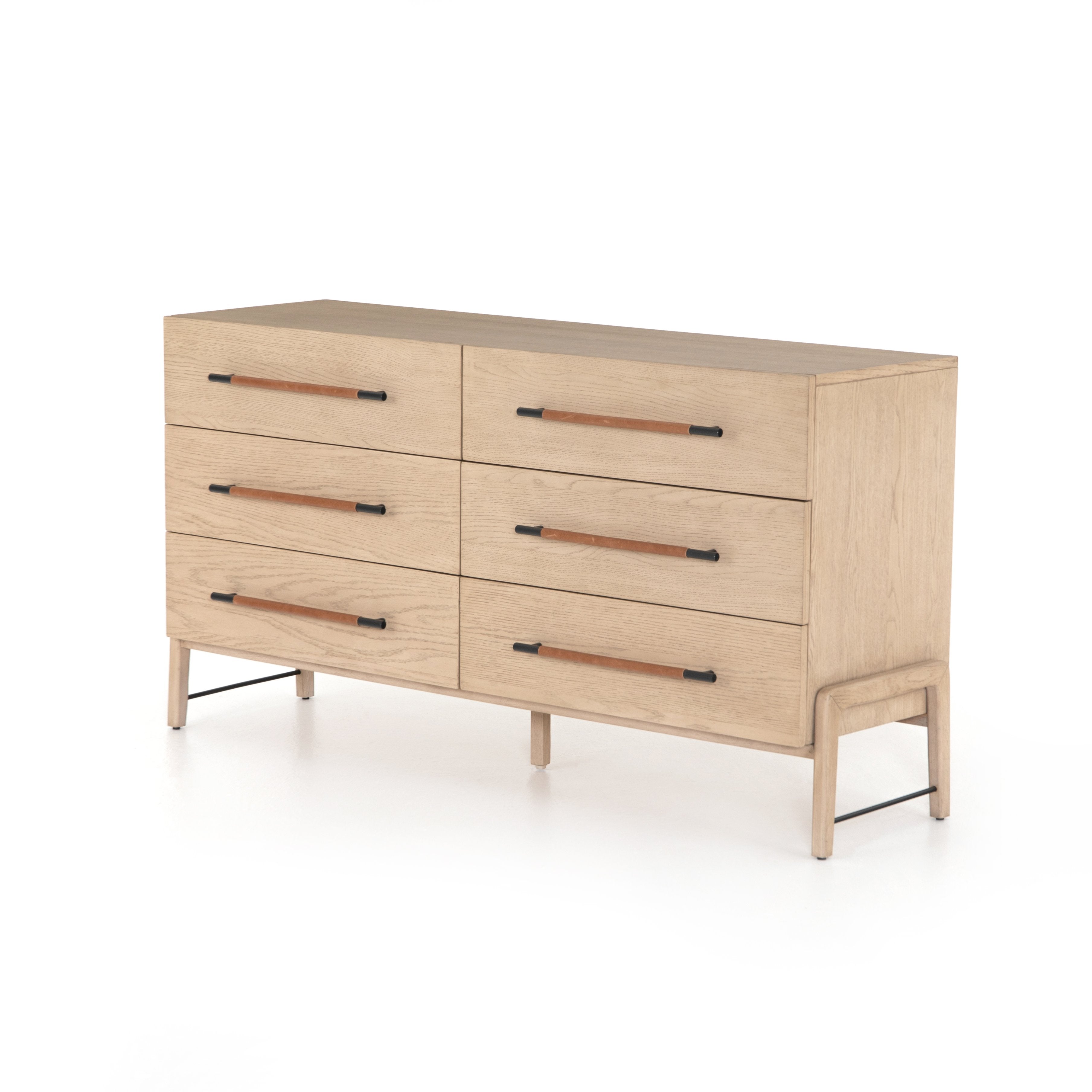 ROSEDALE DRESSER | LOW BOY 6 DRAWER DRESSER | FOUR HANDS