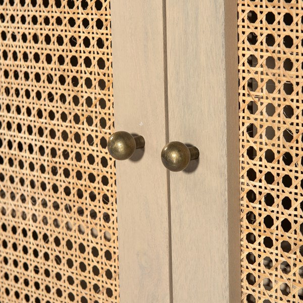 Tilda Sideboard in natural mango hardware detail