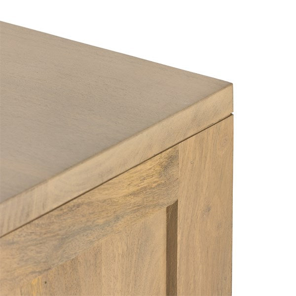 Tilda Sideboard in natural mango corner detail