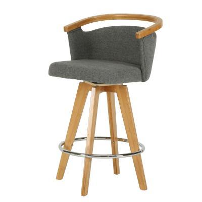 Luca Bamboo Swivel Stool - New Pacific Direct