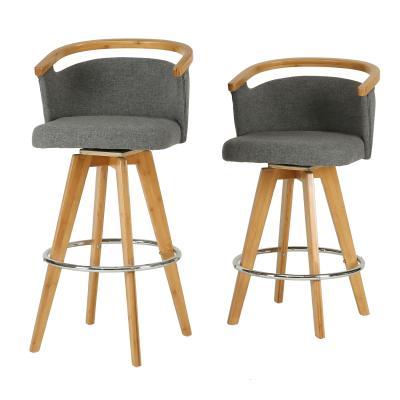Luca Bamboo Swivel Stool - New Pacific Direct