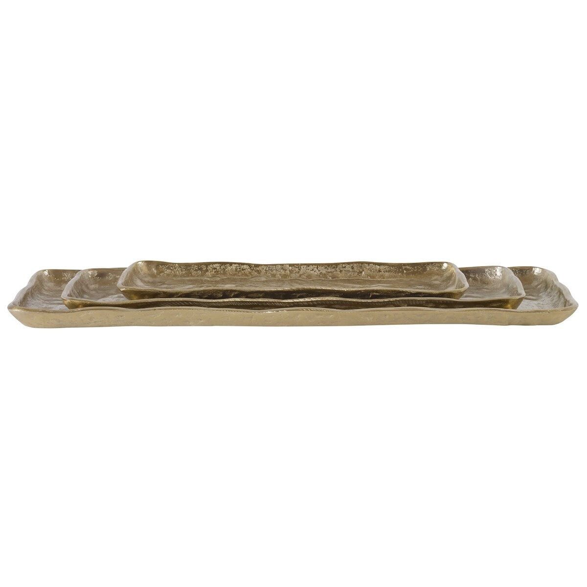 Artisan Trays in Antique Gold, Set of 3 - available at City Home PDX