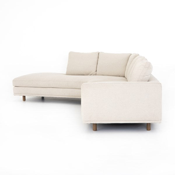 Dom 2 piece ivory sectional