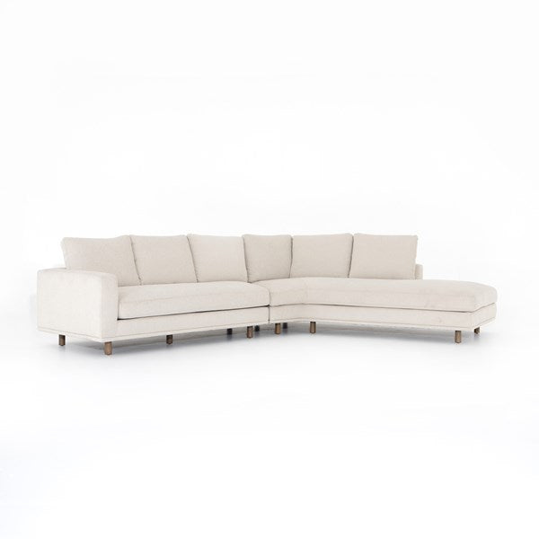 Dom 2 piece ivory sectional
