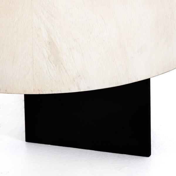 Avett Coffee Table from Four Hands in bleached guanacaste - detail view