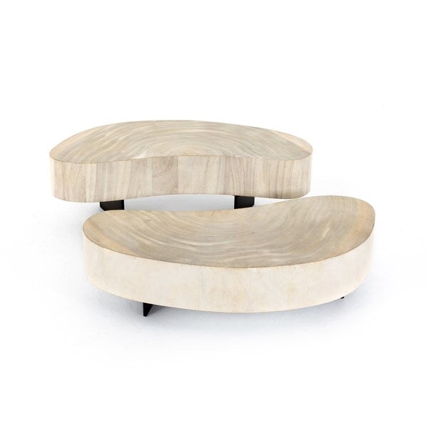 Avett Coffee Table from Four Hands in bleached guanacaste - available at City Home