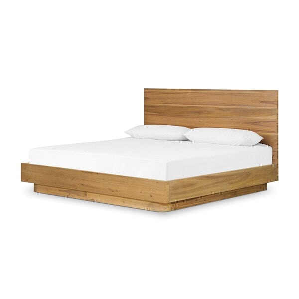 Mallory Bed in Acacia wood, available at City Home