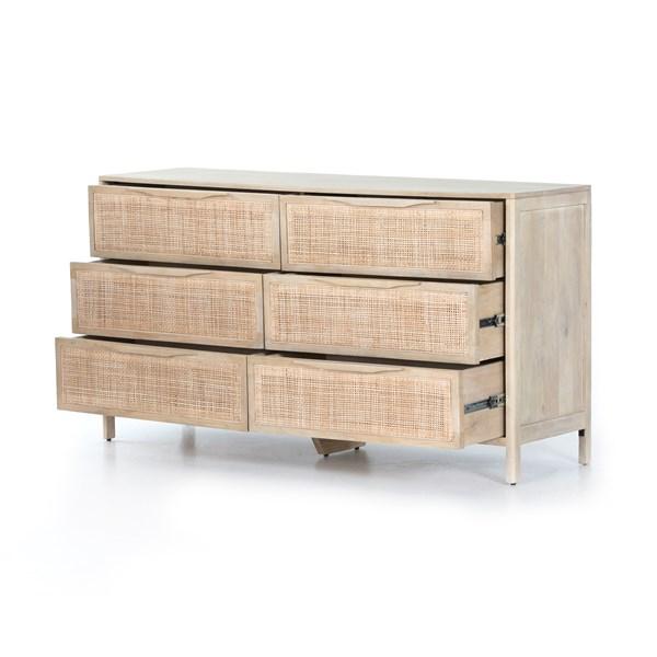 Sydney 6 Drawer Dresser - 2 Finish Options - Four Hands