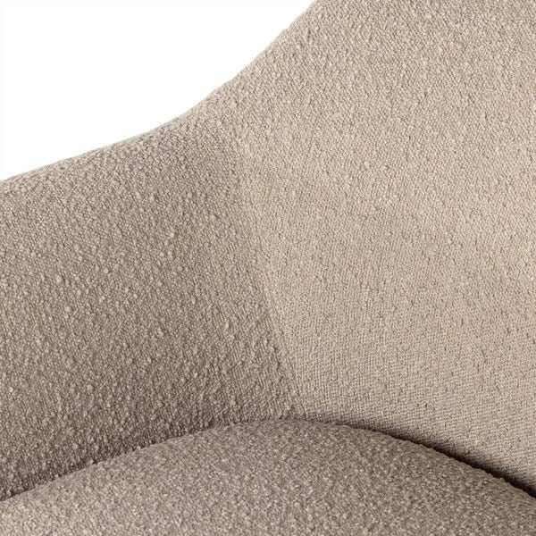 Suerte Chair in boucle knoll sand