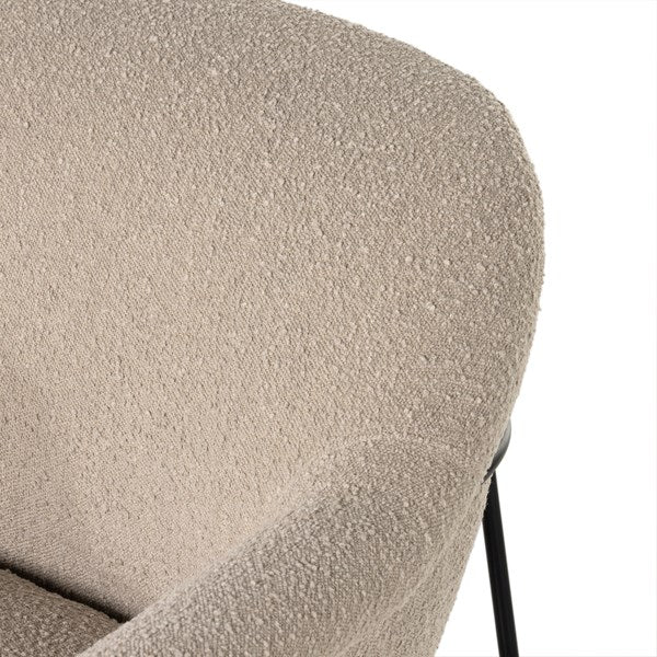Suerte Chair in boucle knoll sand