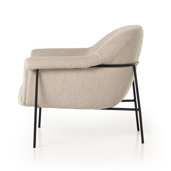 Suerte Chair in boucle knoll sand