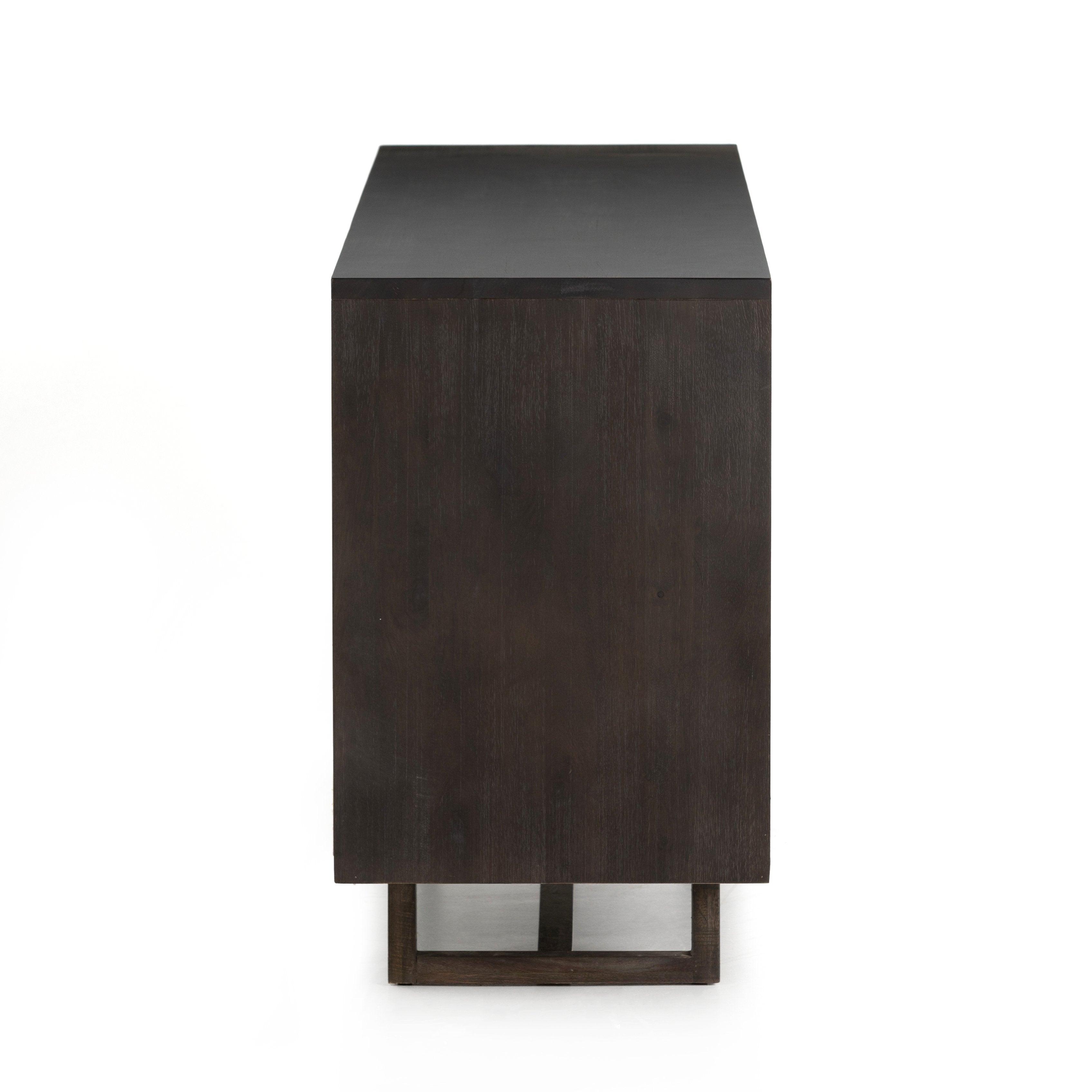 CLARITA SIDEBOARD | BLACK WASH MANGO | FOUR HANDS | CANE CABINET, MEDIA CONSOLE, CREDENZA