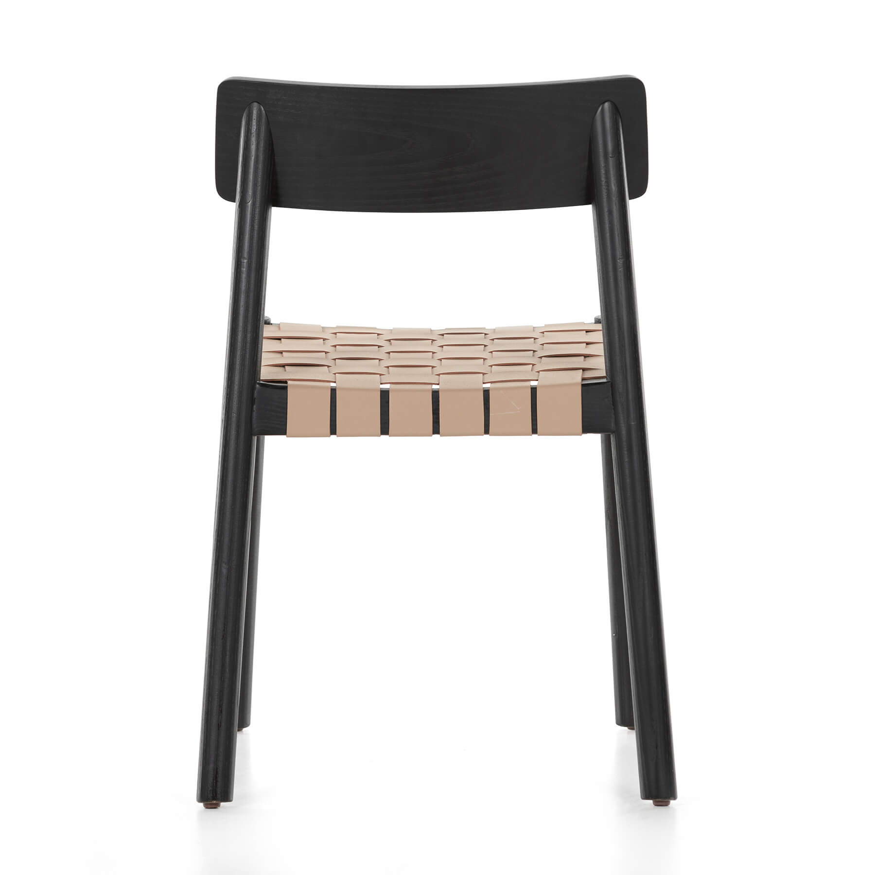 Heisler dining chair in black back view
