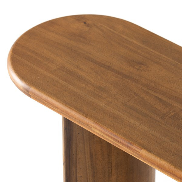 Paden Console Table in sandy acacia top