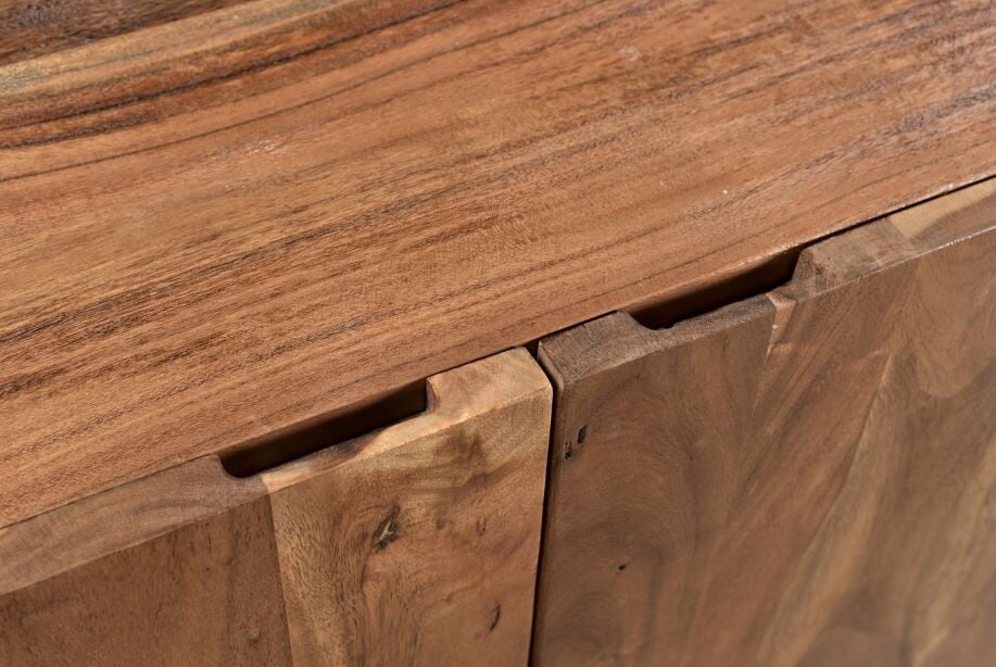 Bent Sideboard: Up-Close Acacia Wood