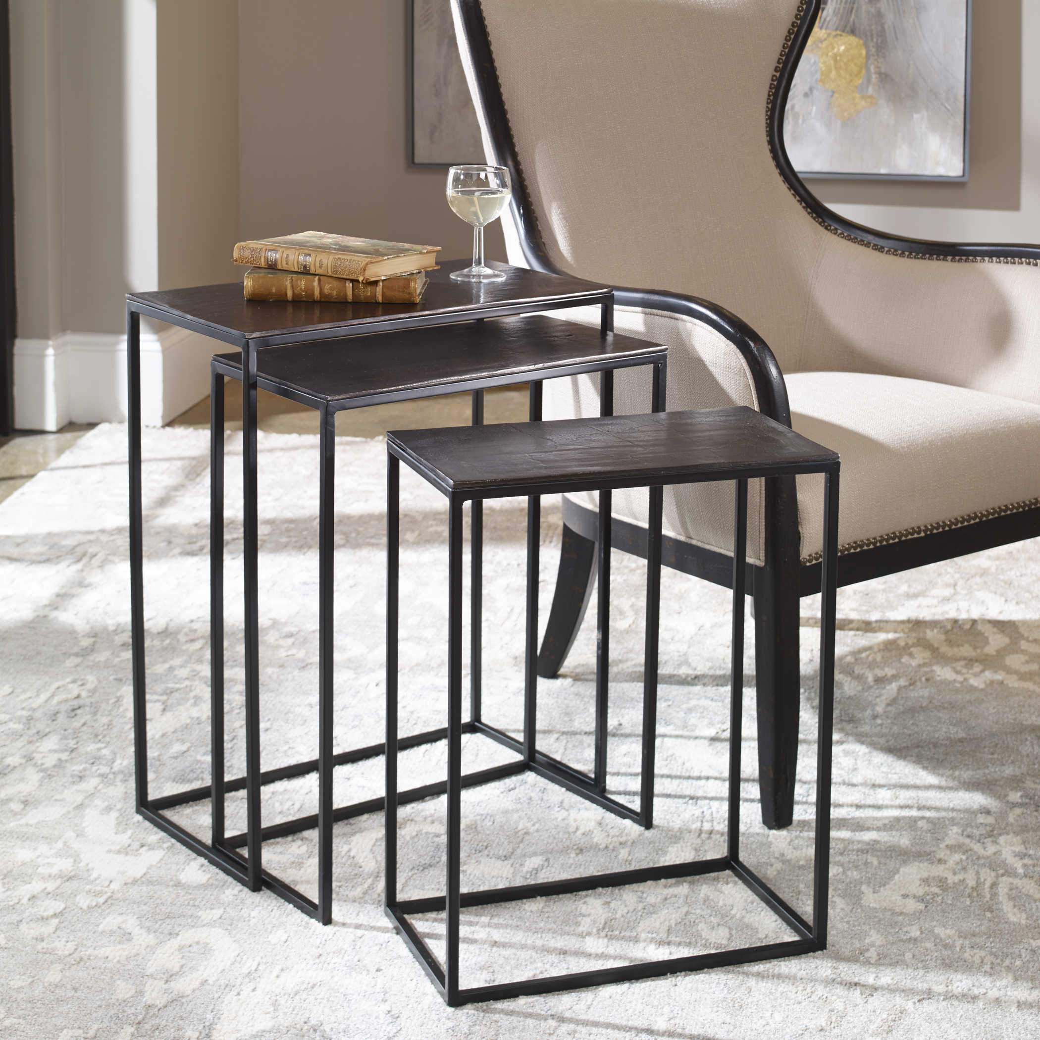Coreene Iron Nesting Table Set - Uttermost