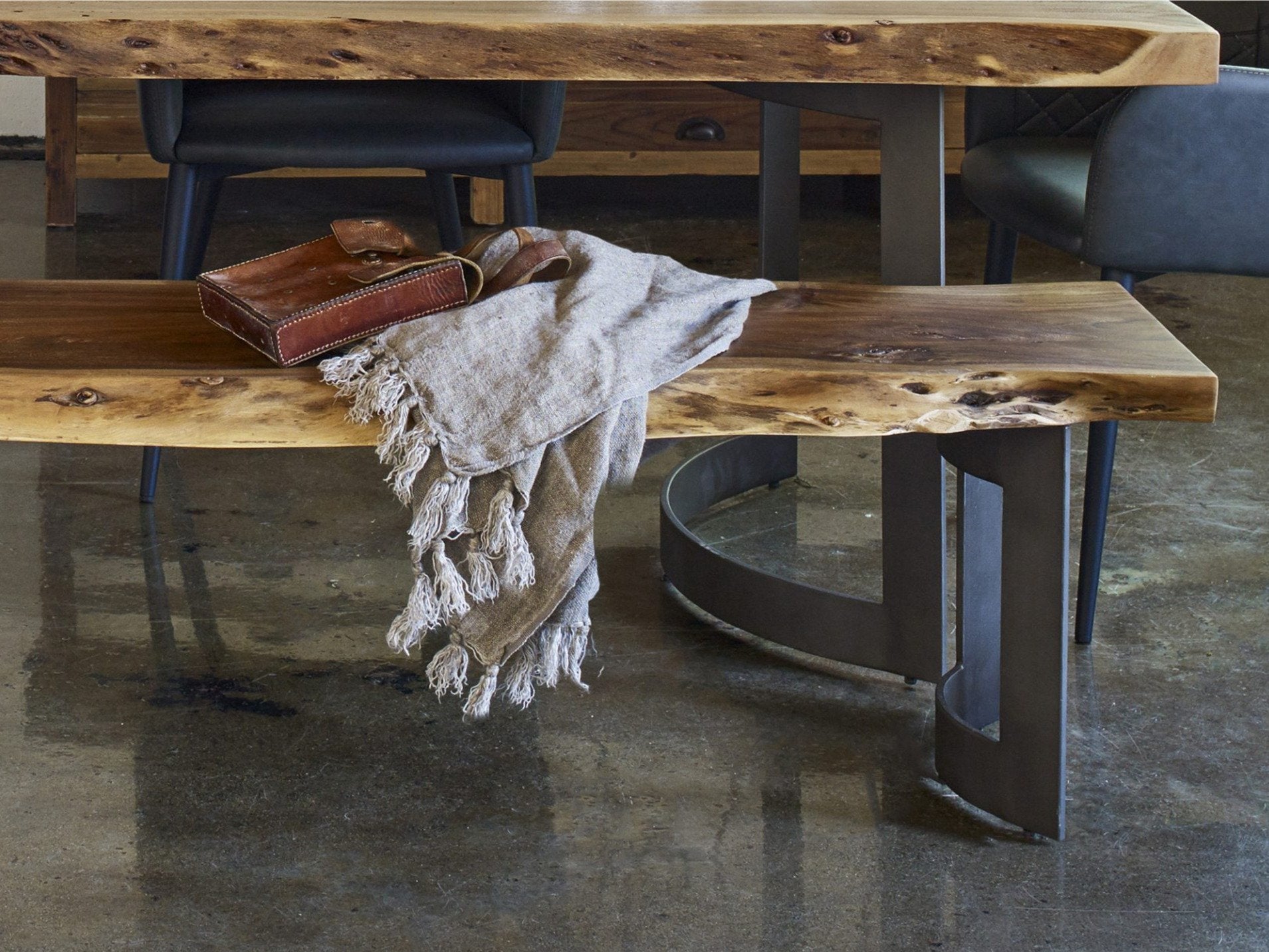 Bent Dining Bench - 3 Sizes - Moe's