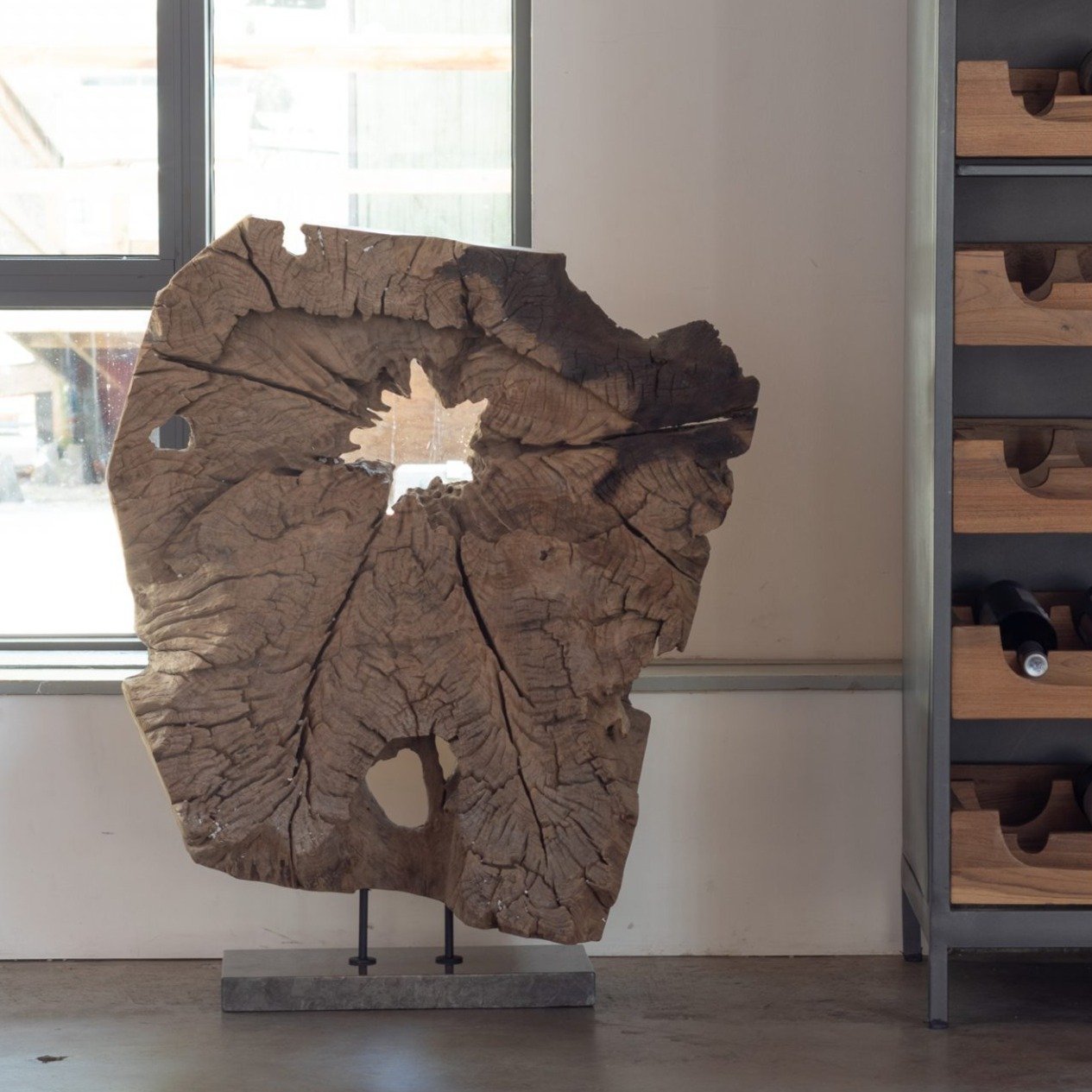 Dax Natural Teak Sculpture - Moe's