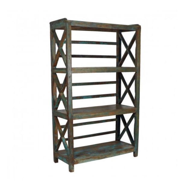 Reclaimed Wood Tiered Shelf - Blue Ocean Traders