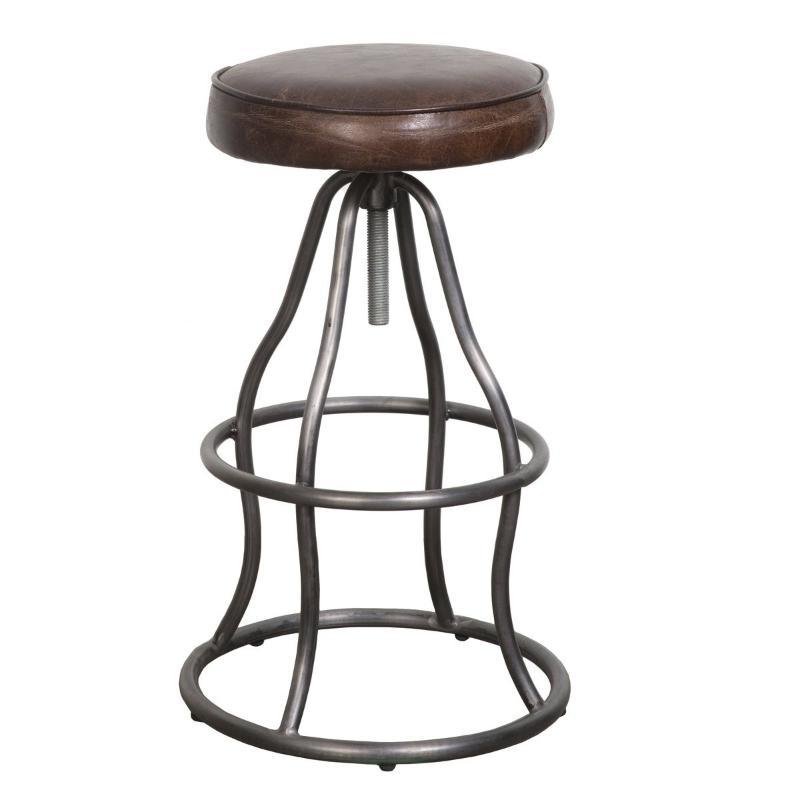 Bowie Leather Bar Stool - LH Imports