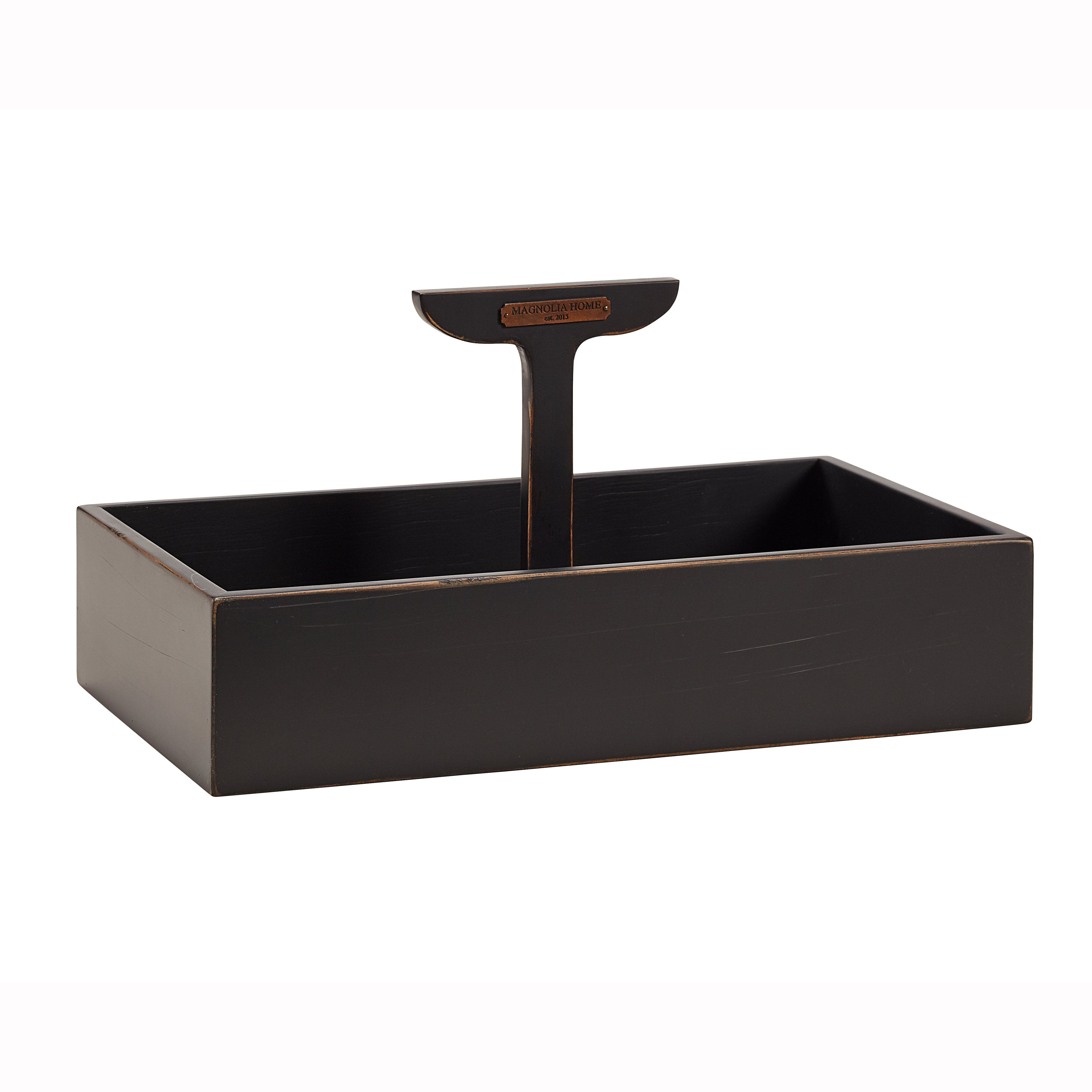 Wood Single Handle Caddy - Magnolia Home