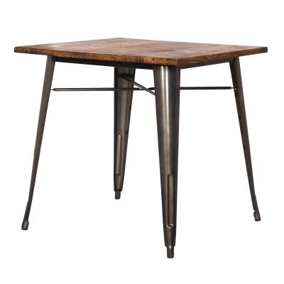 Metropolis Wood & Metal Table - New Pacific Direct