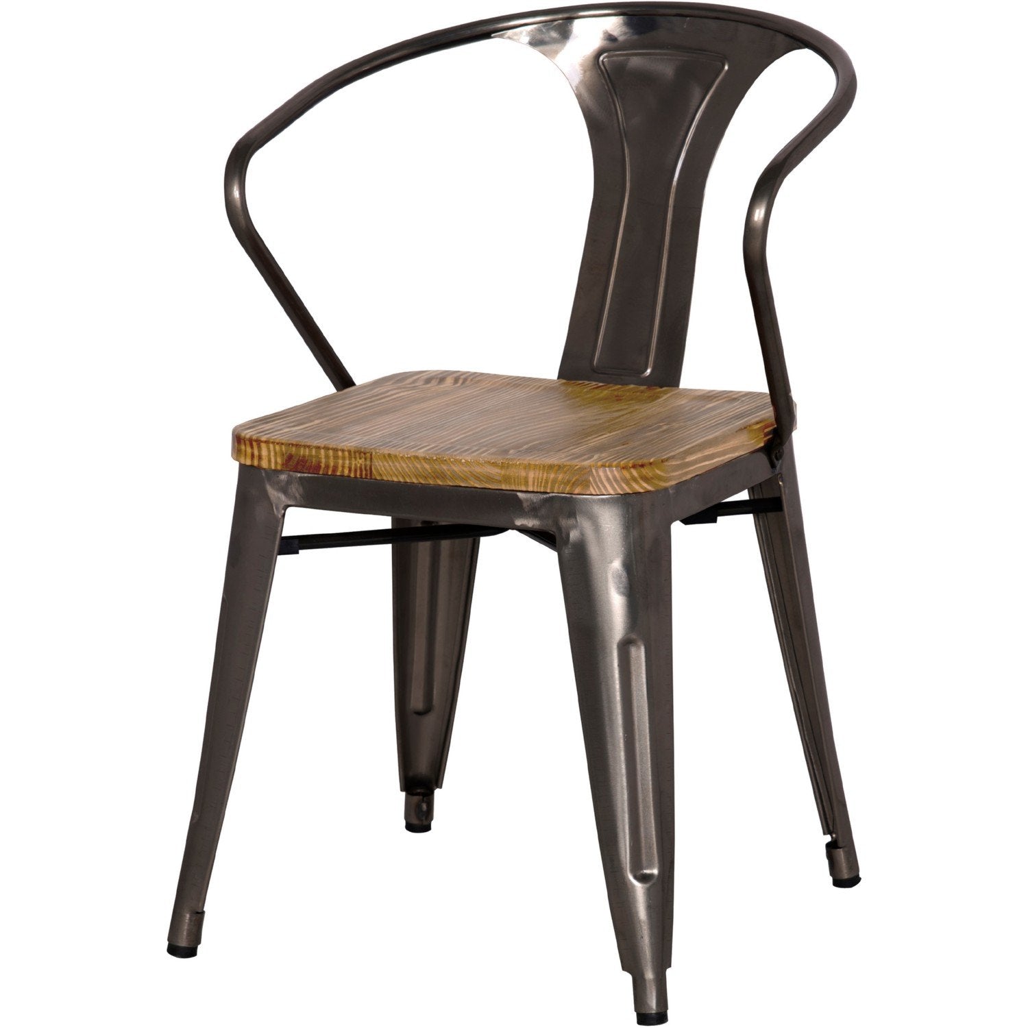 Metropolis Wood Seat Arm Chair - City Home - Portland Oregon - Furniture and Home Decor