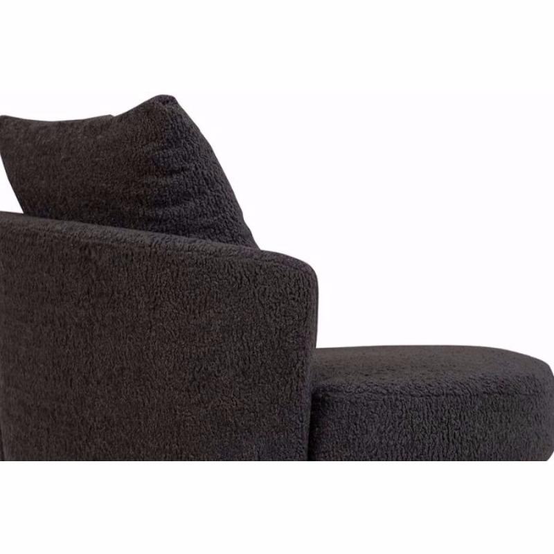 Fuzzy Swivel Chair - Porter