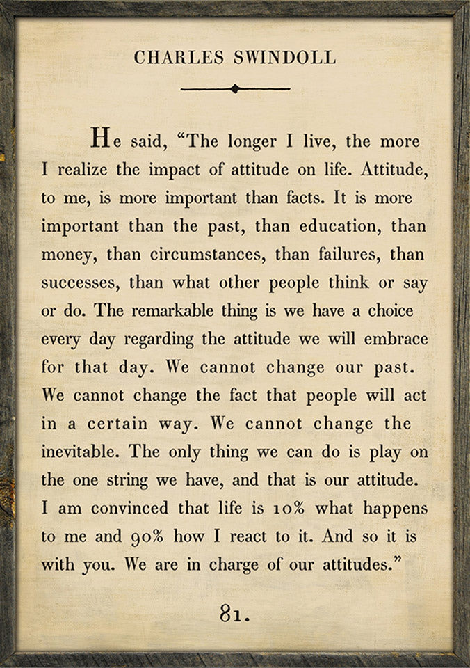 Charles Swindoll quote wall art