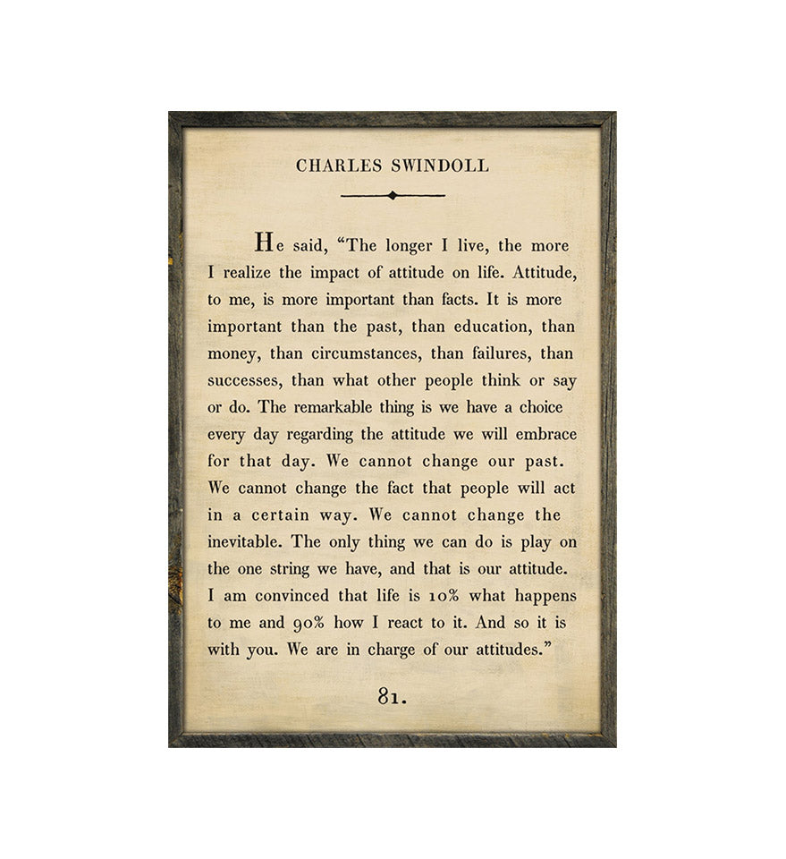 Charles Swindoll quote wall art