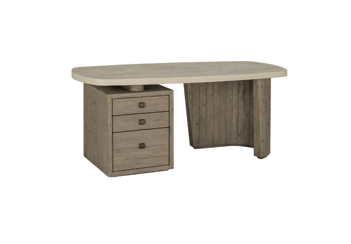 Angus 70" Reclaimed Pine Desk: Product View