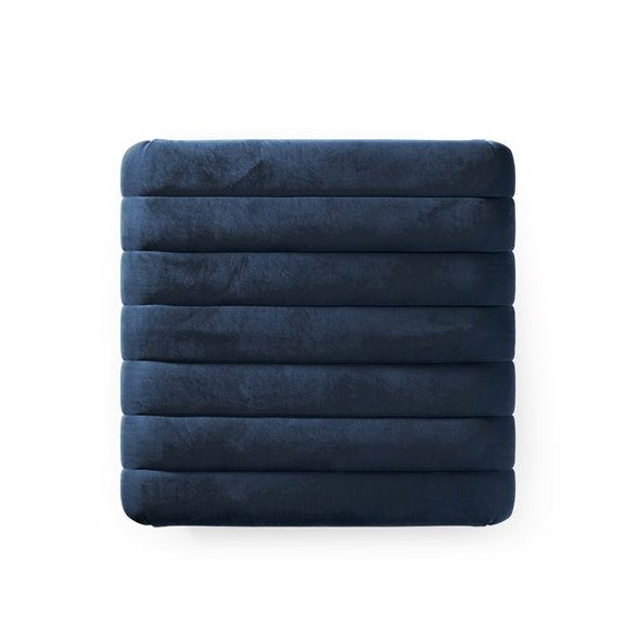 Augustine Ottoman 21"-Sapphire Navy: Product Top View
