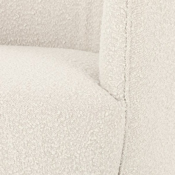 Aurora Swivel Chair: Up-Close Performance Fabric View