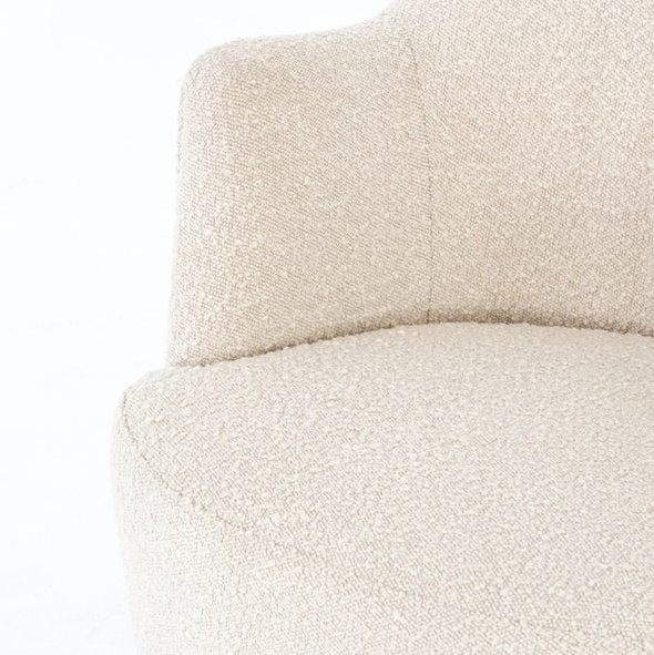 Aurora Swivel Chair: Up-Close Armrest View