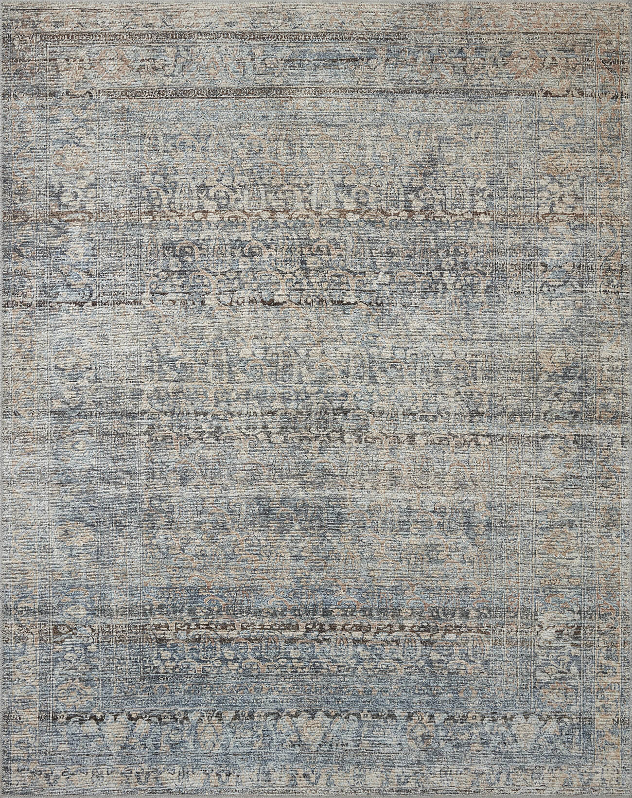 Billie Denim Blush Rug: Available at City Home PDX
