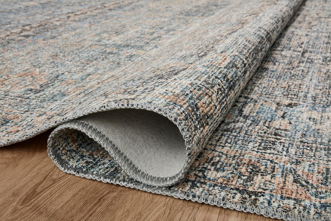 Billie Denim Blush Rug: Texture View