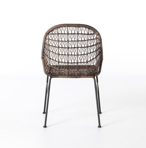 Bandera Outdoor Woven Dining Chair: Product Back View