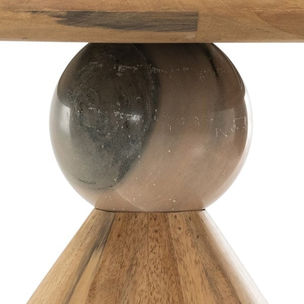 Bibianna Dining Table - marble base detail