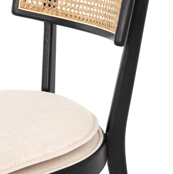 Britt Dining Chair: Up-close back of chair view