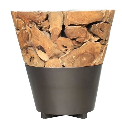 Bruno Recycled Teak Root End Table: Available at City Home PDX