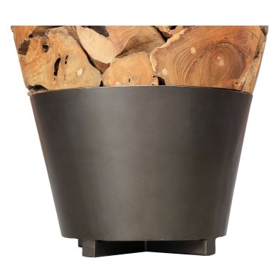 Bruno Recycled Teak Root End Table: Product Base View