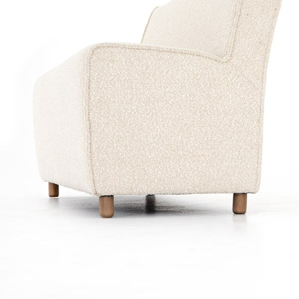 Hobson Dining Bench in Knoll Natural leg detail