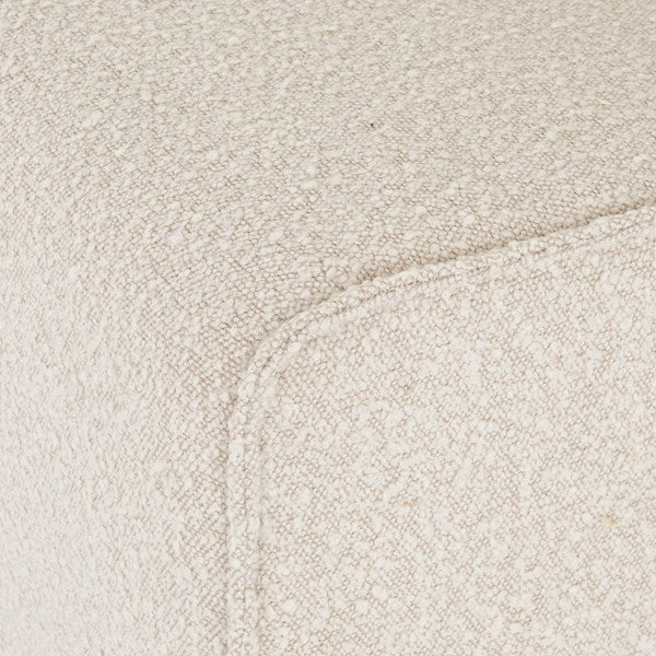 Hobson Dining Bench in Knoll Natural seam detail