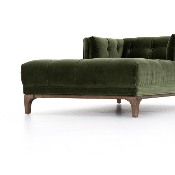 Dylan Chaise in sapphire olive