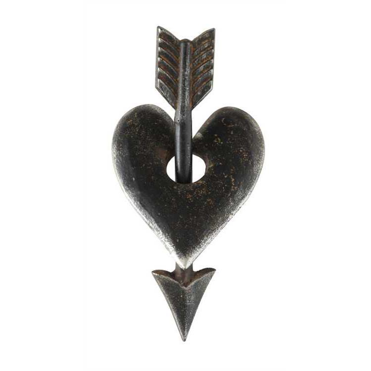 Cast Iron Heart and Arrow Decoration - City Home - Portland Oregon - Furniture and Home Decor