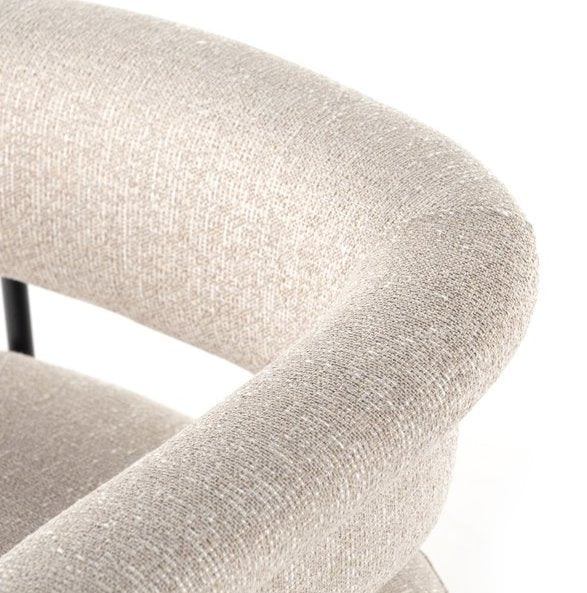 Carrie Dining Chair: Up-Close Chair Corner View