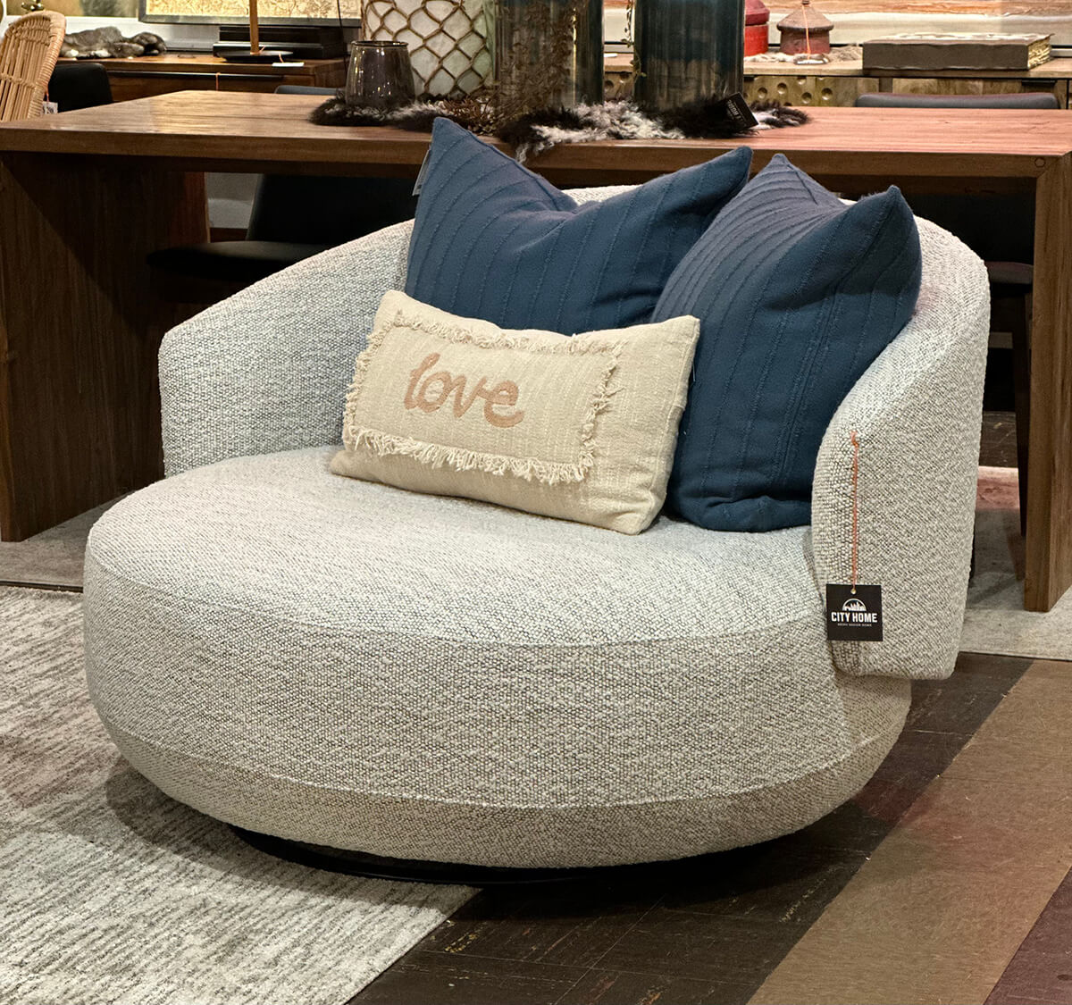 Chill Lounger chair in cotton merino - available at City Home PDX