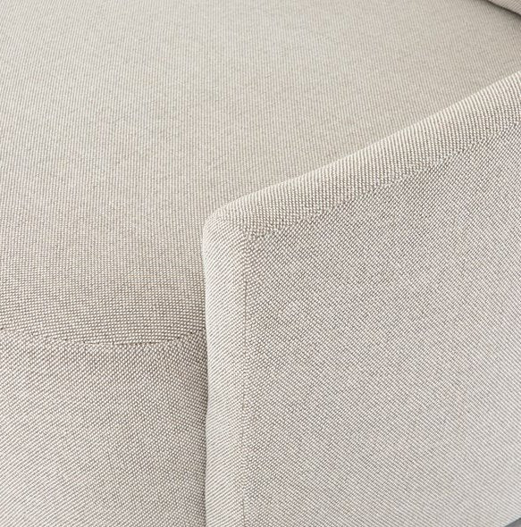Chloe Media Lounger: Up-Close Arm Chair View