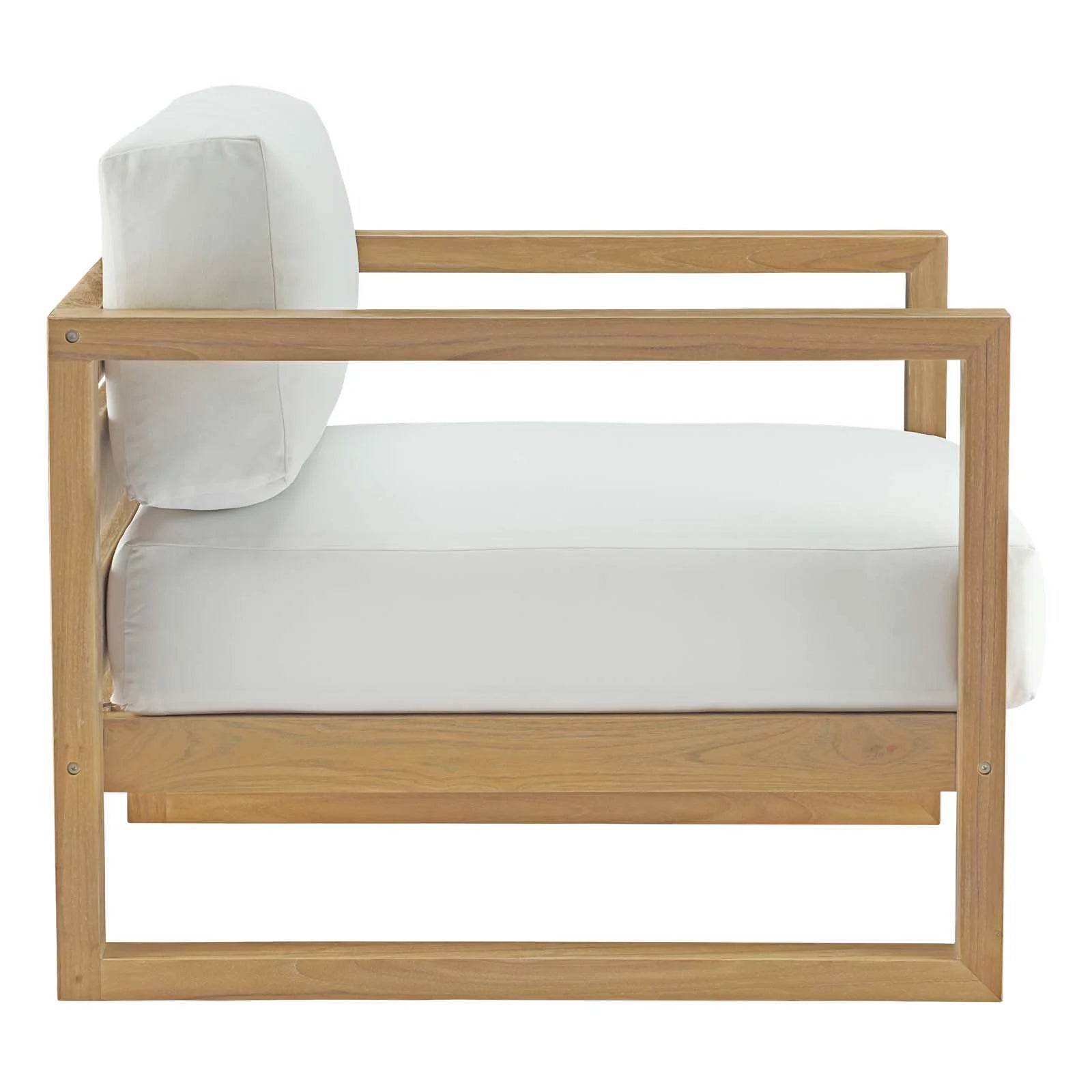 Upland Outdoor Teak Patio Chair - side view